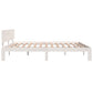 Bedframe Massief Hout Wit 180X200 Cm 6Ft Super King