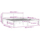 Bedframe Massief Hout Wit 180X200 Cm 6Ft Super King