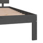 Bedframe Massief Hout Grijs 180X200 Cm 6Ft Super King