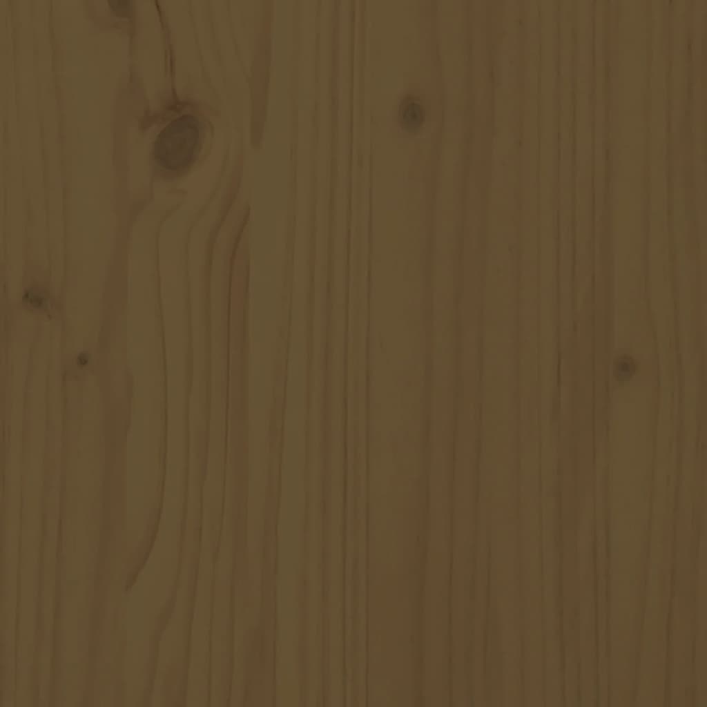 Bedframe Massief Hout Honingbruin 180X200 Cm 6Ft Super King