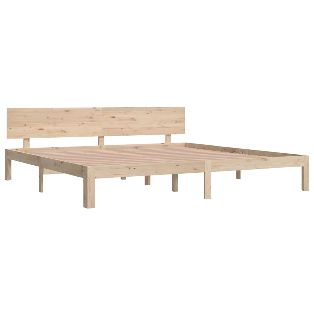 Bedframe Massief Grenenhout 200X200 Cm