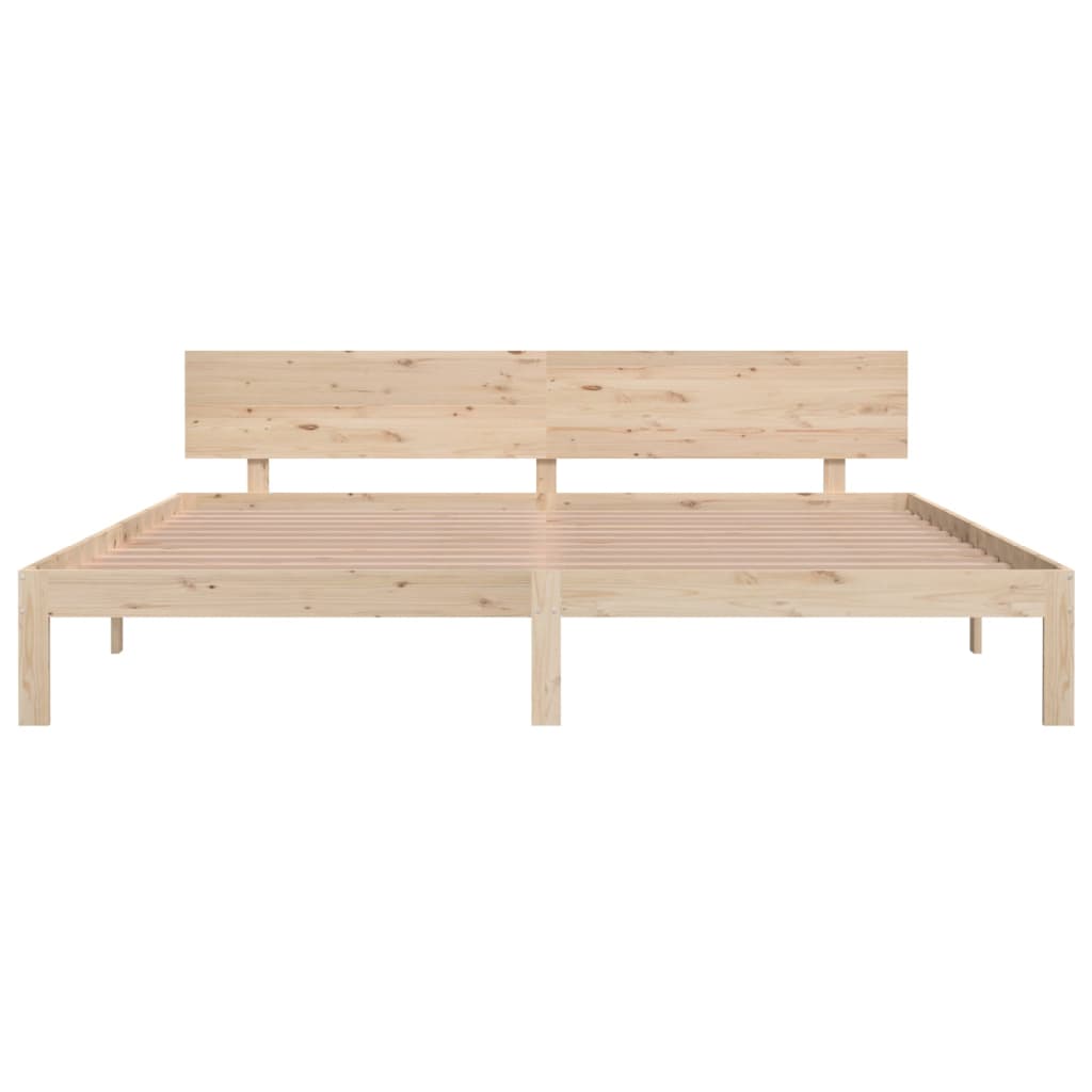 Bedframe Massief Grenenhout 200X200 Cm
