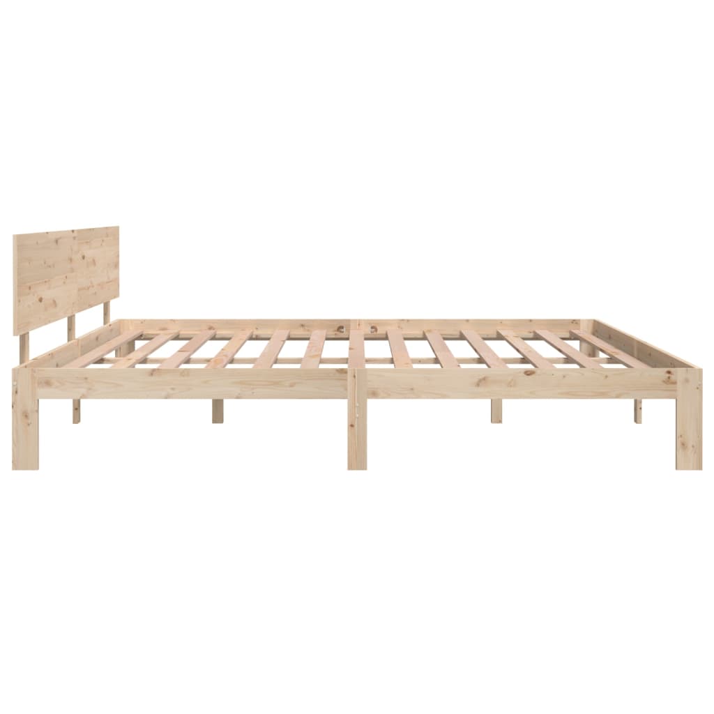 Bedframe Massief Grenenhout 200X200 Cm