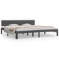 Bedframe Massief Grenenhout Grijs 200X200 Cm