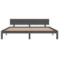 Bedframe Massief Grenenhout Grijs 200X200 Cm
