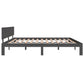 Bedframe Massief Grenenhout Grijs 200X200 Cm