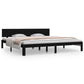 Bedframe Massief Grenenhout Zwart 200X200 Cm