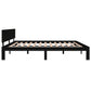 Bedframe Massief Grenenhout Zwart 200X200 Cm