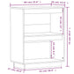 Wandkast 60X34X75 Cm Massief Grenenhout Wit