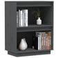Wandkast 60X34X75 Cm Massief Grenenhout Grijs