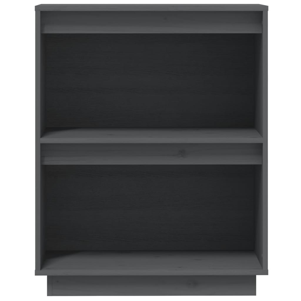Wandkast 60X34X75 Cm Massief Grenenhout Grijs