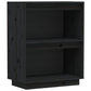 Wandkast 60X34X75 Cm Massief Grenenhout Zwart
