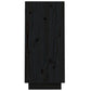 Wandkast 60X34X75 Cm Massief Grenenhout Zwart