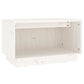 Tv-Meubel 60X35X35 Cm Massief Grenenhout Wit