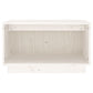 Tv-Meubel 60X35X35 Cm Massief Grenenhout Wit