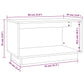 Tv-Meubel 60X35X35 Cm Massief Grenenhout Wit