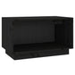 Tv-Meubel 60X35X35 Cm Massief Grenenhout Zwart