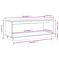 Tv-Meubel 90X35X35 Cm Massief Grenenhout Wit
