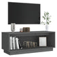 Tv-Meubel 90X35X35 Cm Massief Grenenhout Grijs