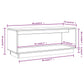 Tv-Meubel 90X35X35 Cm Massief Grenenhout Grijs