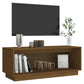 Tv-Meubel 90X35X35 Cm Massief Grenenhout Honingbruin