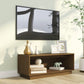 Tv-Meubel 90X35X35 Cm Massief Grenenhout Honingbruin