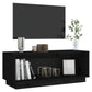 Tv-Meubel 90X35X35 Cm Massief Grenenhout Zwart
