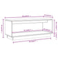 Tv-Meubel 90X35X35 Cm Massief Grenenhout Zwart