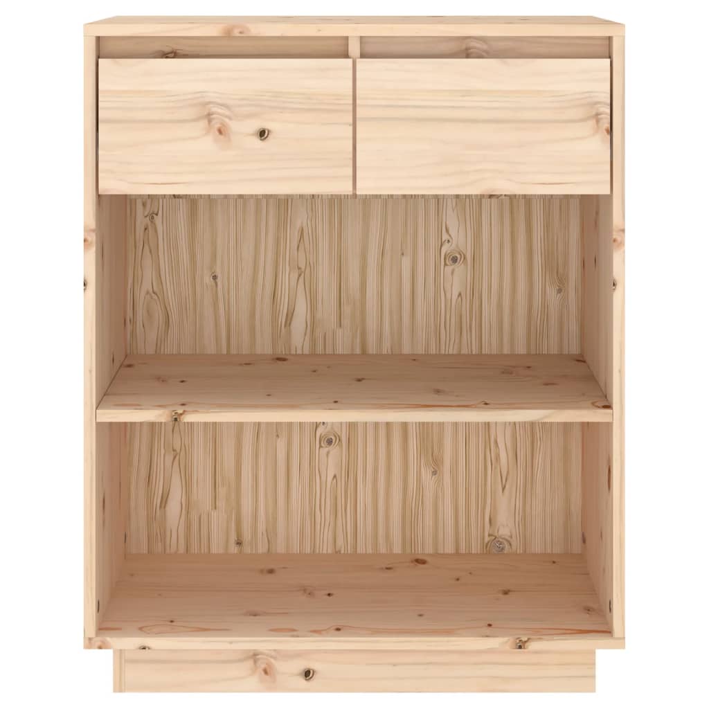 Wandkast 60X34X75 Cm Massief Grenenhout