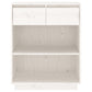 Wandkast 60X34X75 Cm Massief Grenenhout Wit
