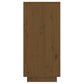 Wandkast 60X34X75 Cm Massief Grenenhout Honingbruin