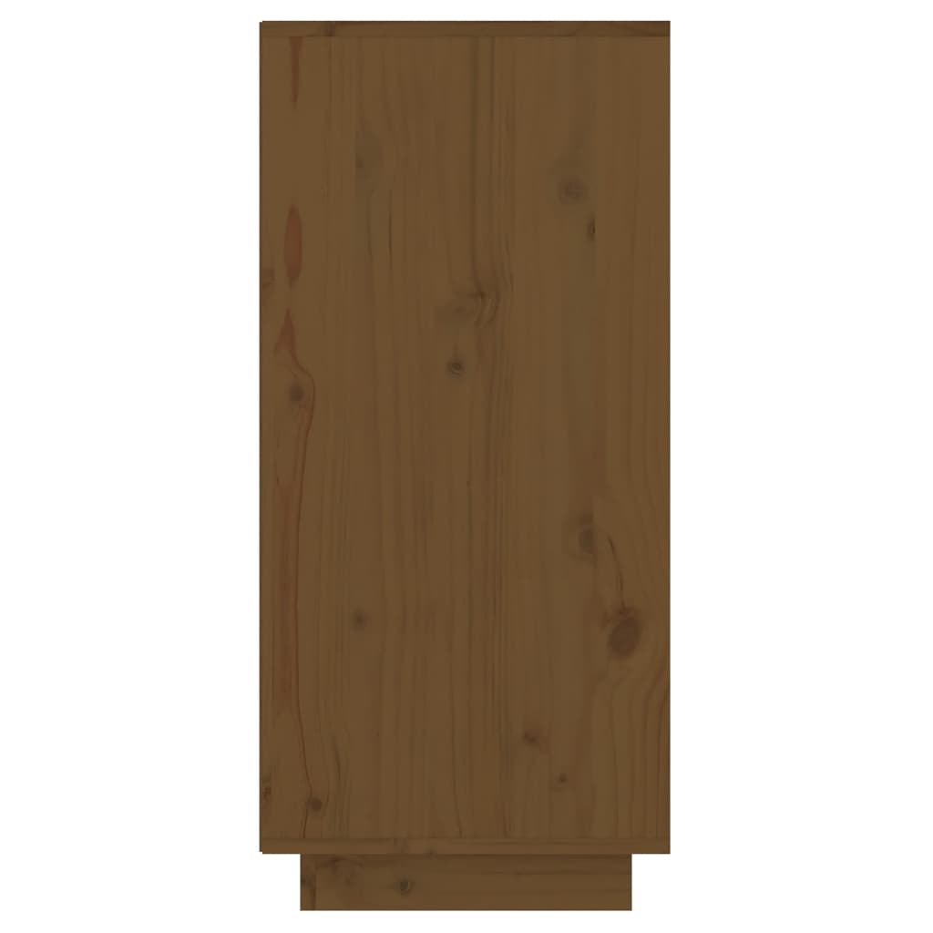 Wandkast 60X34X75 Cm Massief Grenenhout Honingbruin
