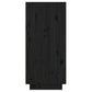 Wandkast 60X34X75 Cm Massief Grenenhout Zwart