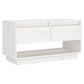 Tv-Meubel 74X34X40 Cm Massief Grenenhout Wit