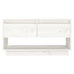 Tv-Meubel 74X34X40 Cm Massief Grenenhout Wit