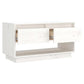 Tv-Meubel 74X34X40 Cm Massief Grenenhout Wit