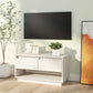 Tv-Meubel 74X34X40 Cm Massief Grenenhout Wit