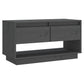 Tv-Meubel 74X34X40 Cm Massief Grenenhout Grijs