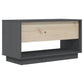 Tv-Meubel 74X34X40 Cm Massief Grenenhout Grijs