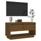 Tv-Meubel 74X34X40 Cm Massief Grenenhout Honingbruin