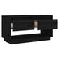 Tv-Meubel 74X34X40 Cm Massief Grenenhout Zwart