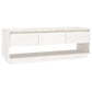 Tv-Meubel 110,5X34X40 Cm Massief Grenenhout Wit