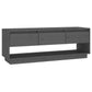 Tv-Meubel 110,5X34X40 Cm Massief Grenenhout Grijs
