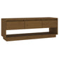 Tv-Meubel 110,5X34X40 Cm Massief Grenenhout Honingbruin