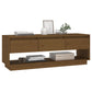 Tv-Meubel 110,5X34X40 Cm Massief Grenenhout Honingbruin