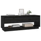 Tv-Meubel 110,5X34X40 Cm Massief Grenenhout Zwart