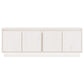 Tv-Meubel 110X34X40 Cm Massief Grenenhout Wit