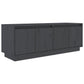 Tv-Meubel 110X34X40 Cm Massief Grenenhout Grijs