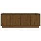 Tv-Meubel 110X34X40 Cm Massief Grenenhout Honingbruin