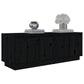Tv-Meubel 110X34X40 Cm Massief Grenenhout Zwart